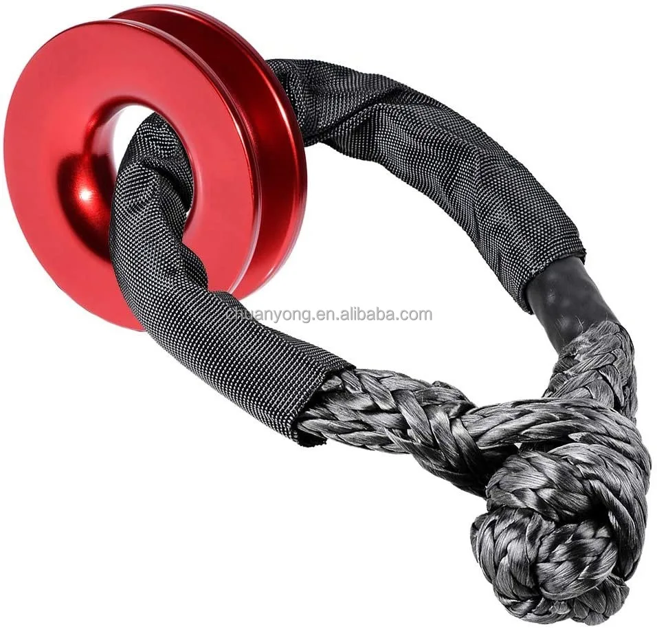 High Stregnth 4x4 Recovery Soft Shackle Rope with Snatch Ring