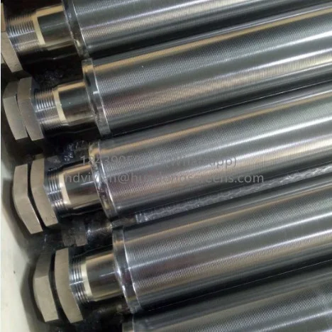 25 Micron Slotted Stainless steel Johnson Wedge Wire Screen/ mine sieve mesh/Mineral screen glycerol decolorization filter tube