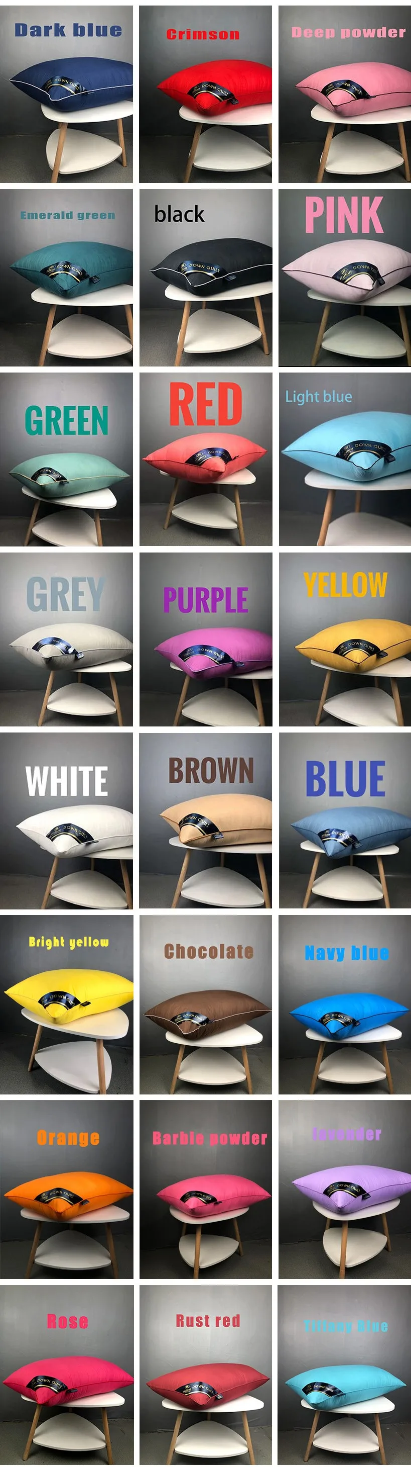 1000g Healthy Sleep Microfiber Polyester 5 Star hotel 48x74 Pillow Hilton Hilton Pillow with bag 1kg