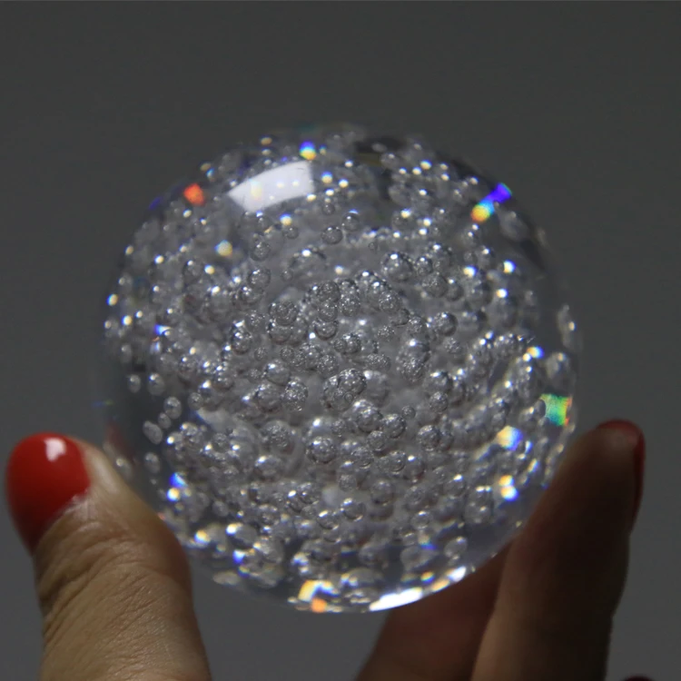 Clear Acrylic Bubble Ball Crystal Resin Decor Ball for Wedding Party Mothers Day Custom Acrylic Contact Juggling Ball