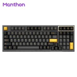 RX980 RGB 3 Mode Gaming Mechanical Keyboard Kit with GATERON PBT Sublimasi Keycap Hot Swap 2.4G BT Wireless