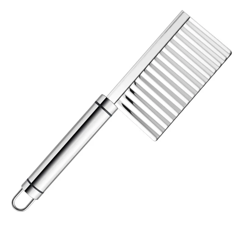 Small Wavy Stainless Steel Knife Essential Corrugated Potato Slicer Professional Kitchen Gadget Knives for Chefs