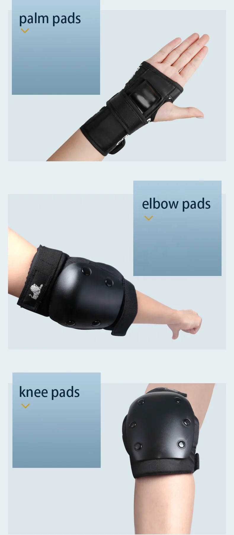 Adult Child Knee Pads Elbow Pads Wrist Guards Protection Set 3 in 1 Protective Gear Set For Skates