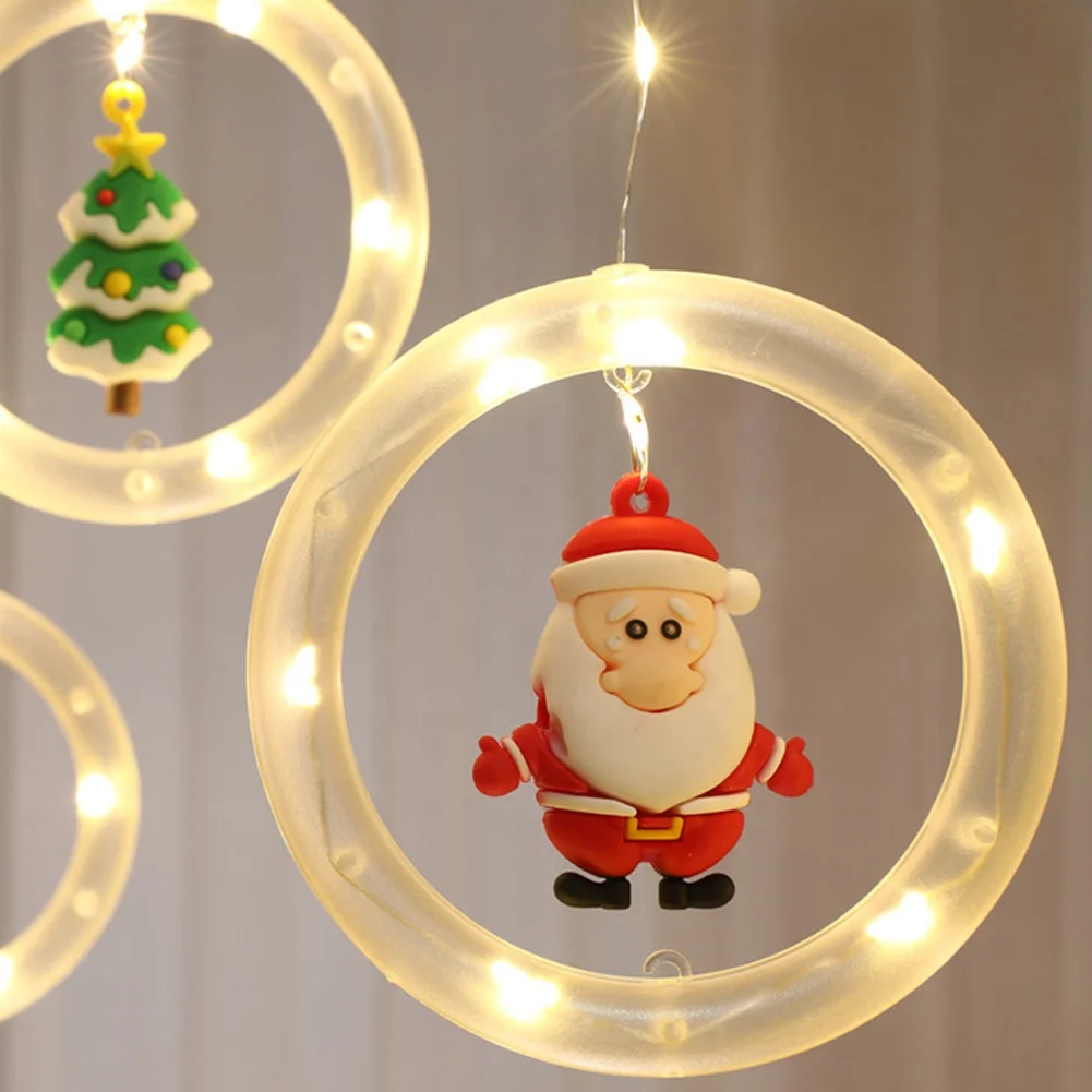 China Supplier Hot Sales Led Christmas Windom String Lights Novelty Xmas Hanging Light with USB Merry Christmas Holiday Lighting