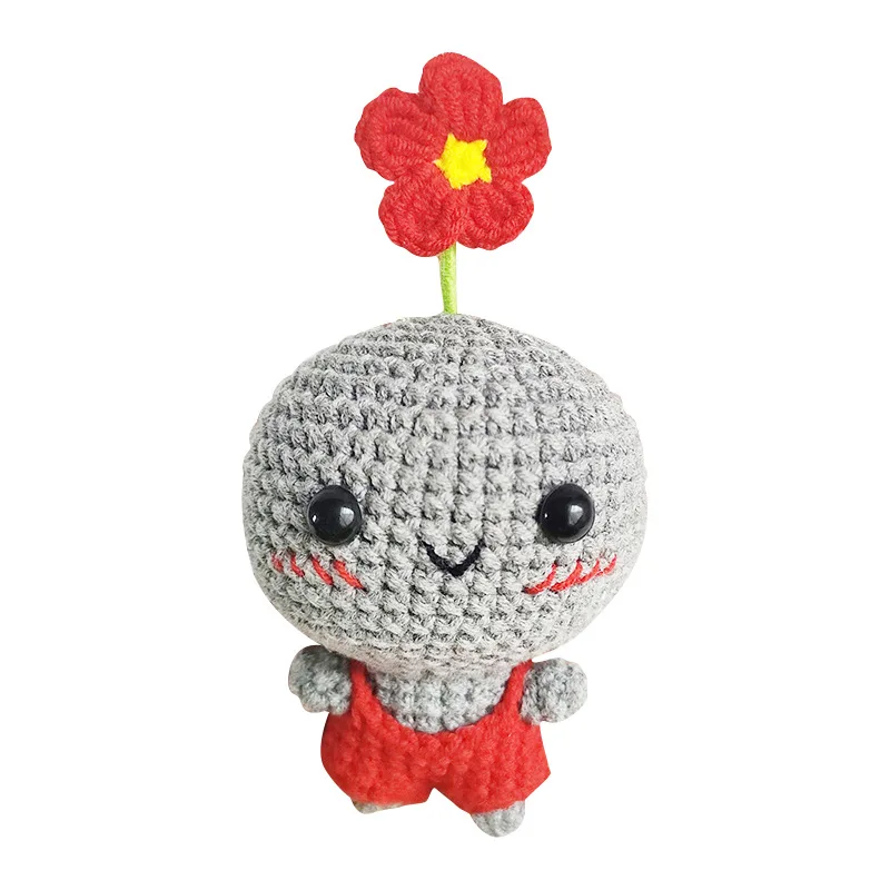 Manufacturers spot wholesale coal briquettes doll pendant hand-crochet finished wool knitting cute bag pendant new