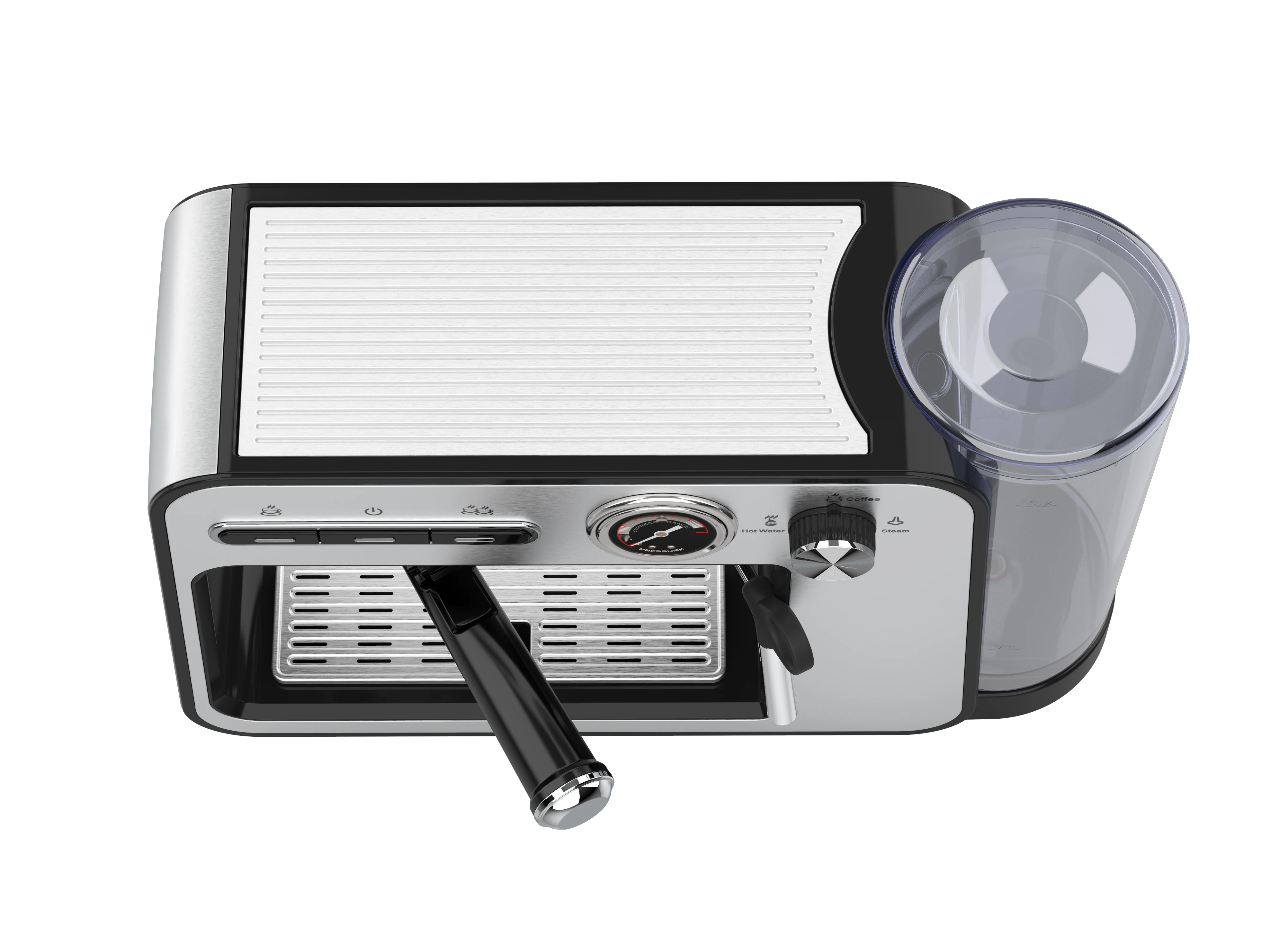 Professional Household Automatic Portable Stainless Steel Italian Electric Multi Function Espresso Coffee Maker
