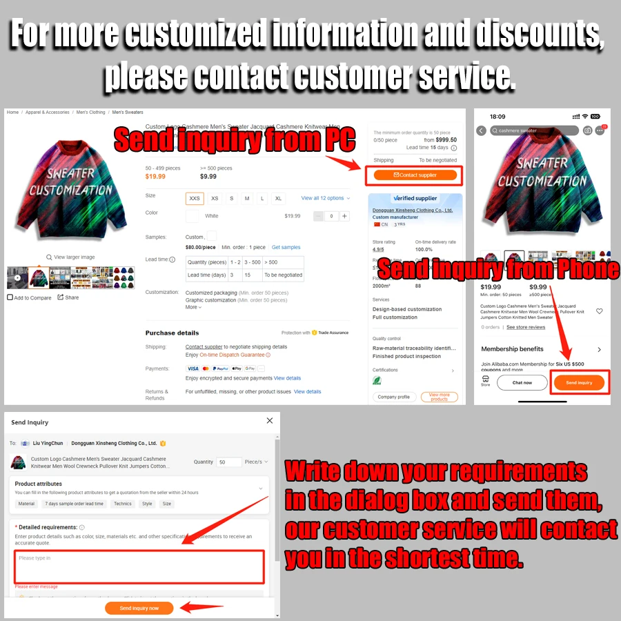 Knit Sweater Classic Mens Stand Collar 1/2 Zipper Pullover Long Sleeves Golf Jacket Custom Men Coaches Jacket