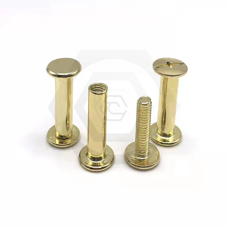 brass chicago screws Philips driver Binding Post Book Female-Male chicago screw
