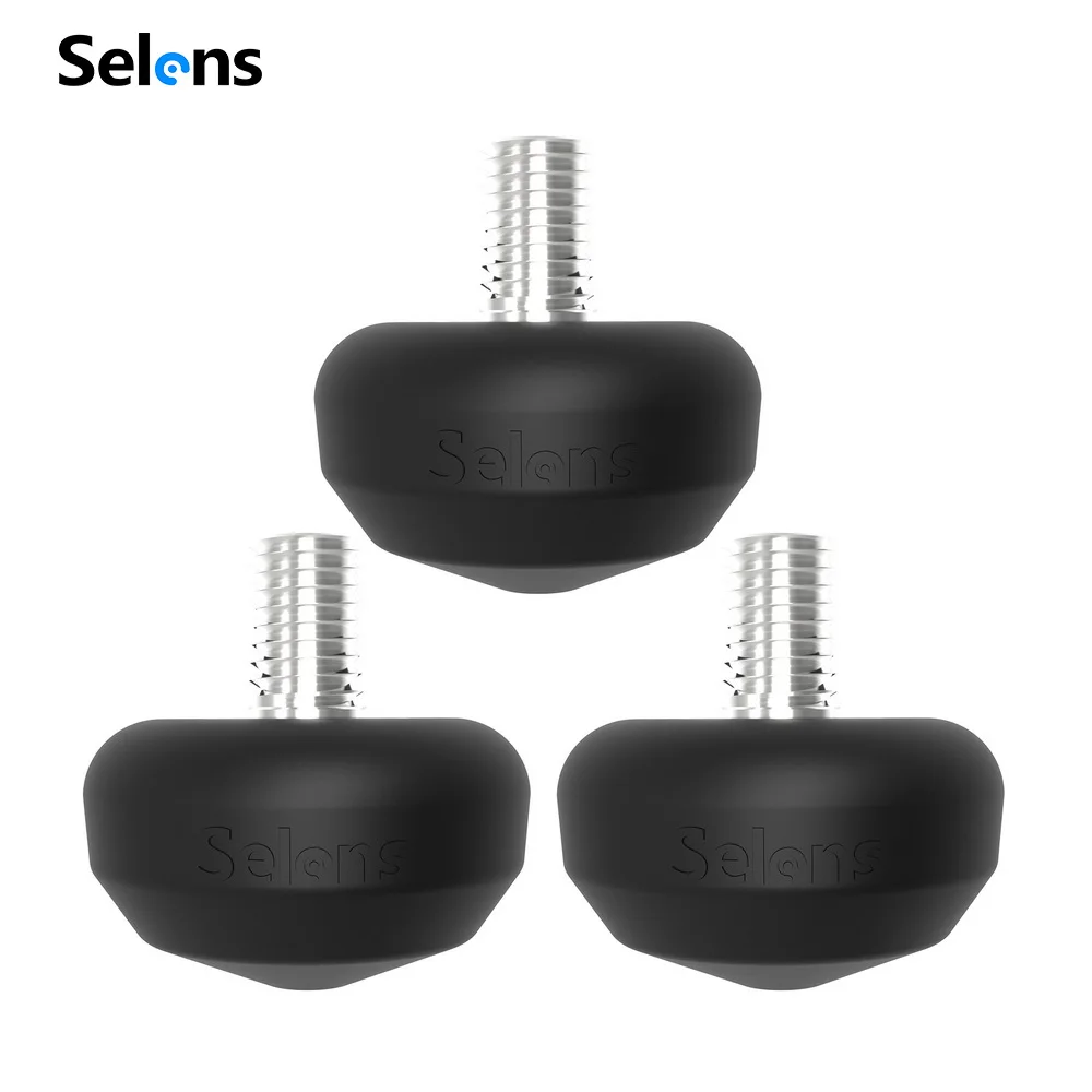 Штатив Selens для фотосъемки, осветительная стойка, резиновый штатив из нержавеющей стали с шипами, 3 / 8 винтов, универсальные аксессуары для штатива