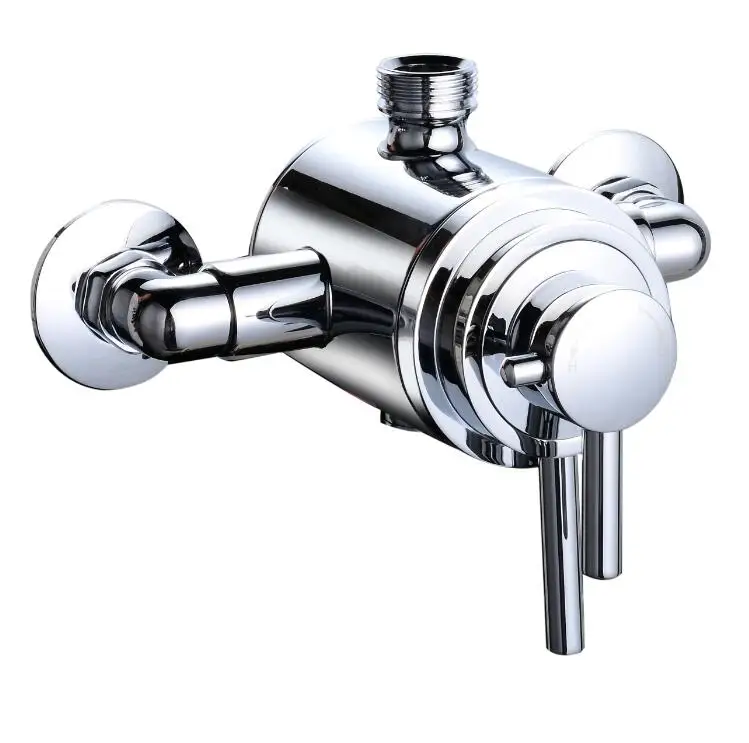 European Style exposed installation Max Temperature 38 degree UK Wras certificate Brass Thermostatic shower mixer faucet