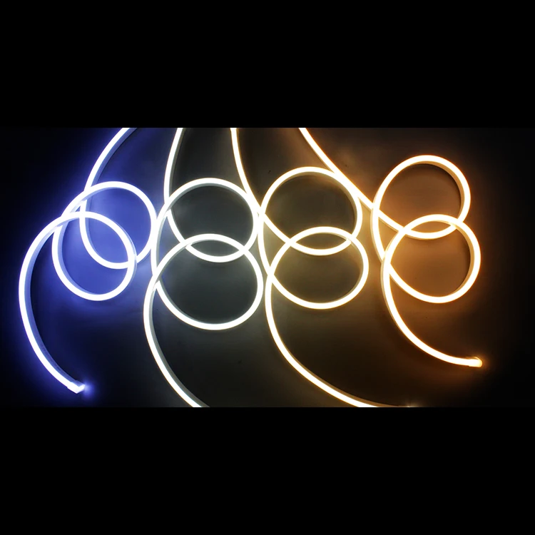 Гибкая светодиодная неоновая лента DC12V 24V AC110V 220V разрезаемая силиконовая трубка 360 градусов Светодиодная DIY SIGN