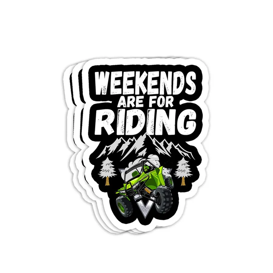 Custom ATV logo stickers waterproof Racing Gear Decal Sticker