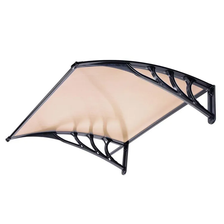 outdoor door clear window awning polycarbonate Hollow sheet Plastic stent awning canopy