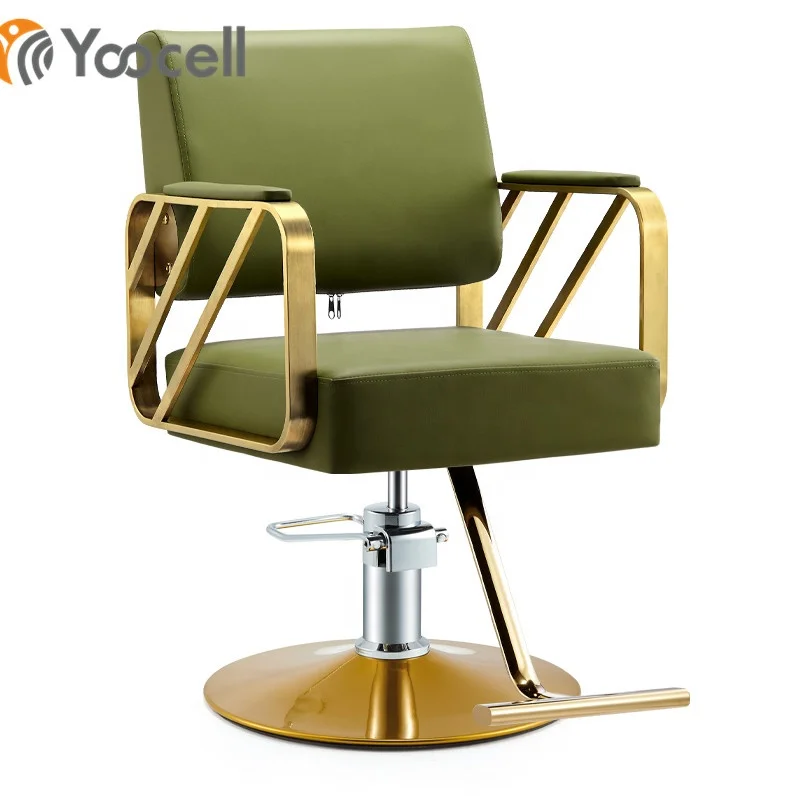 Yoocell New Design Fashion Modern Make up Chair Hair Salon Steel Styling Hairdressing Chair on Sale