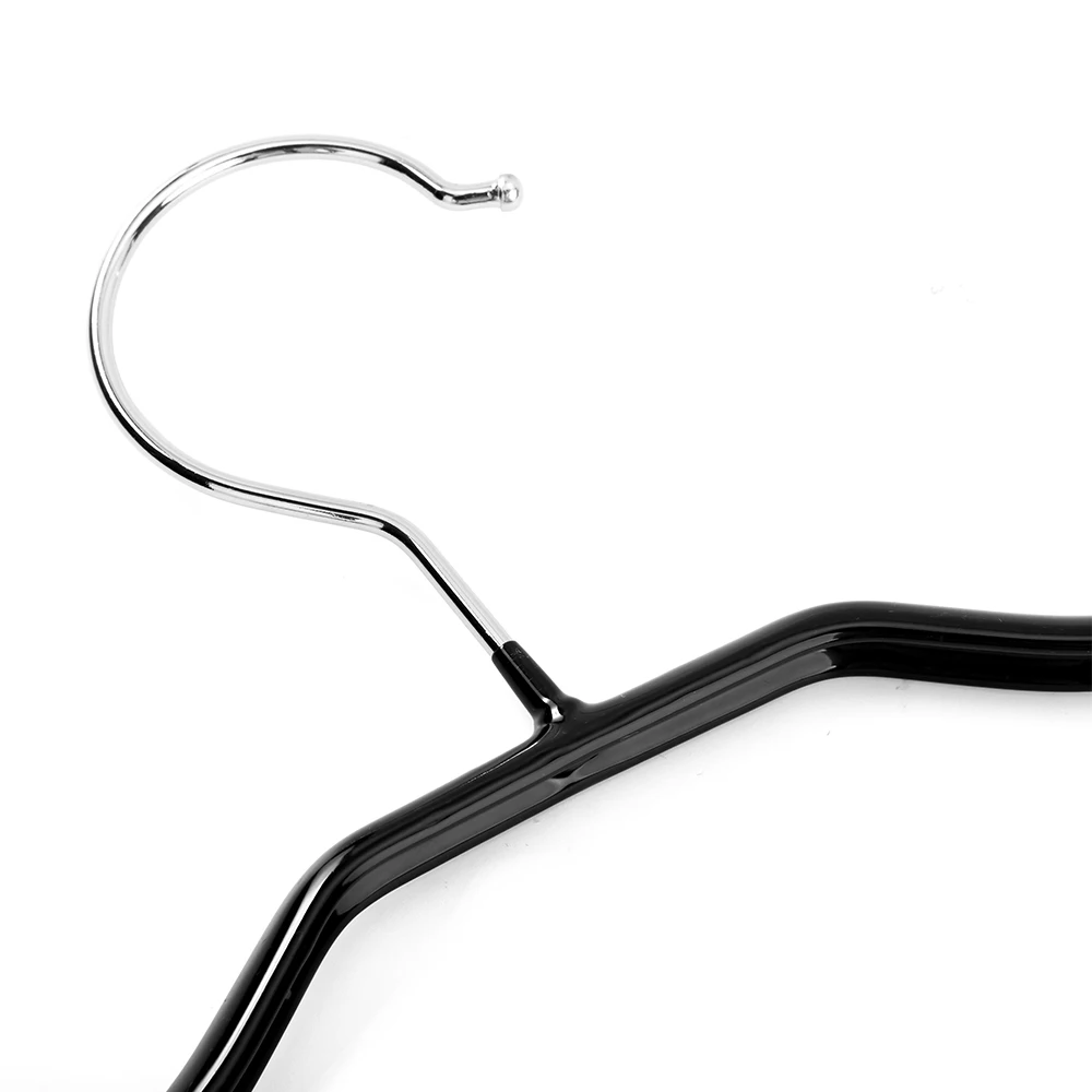 Wholesale Quality PVC Rubber Coated Metal Clothes Pants Hangers With Clips