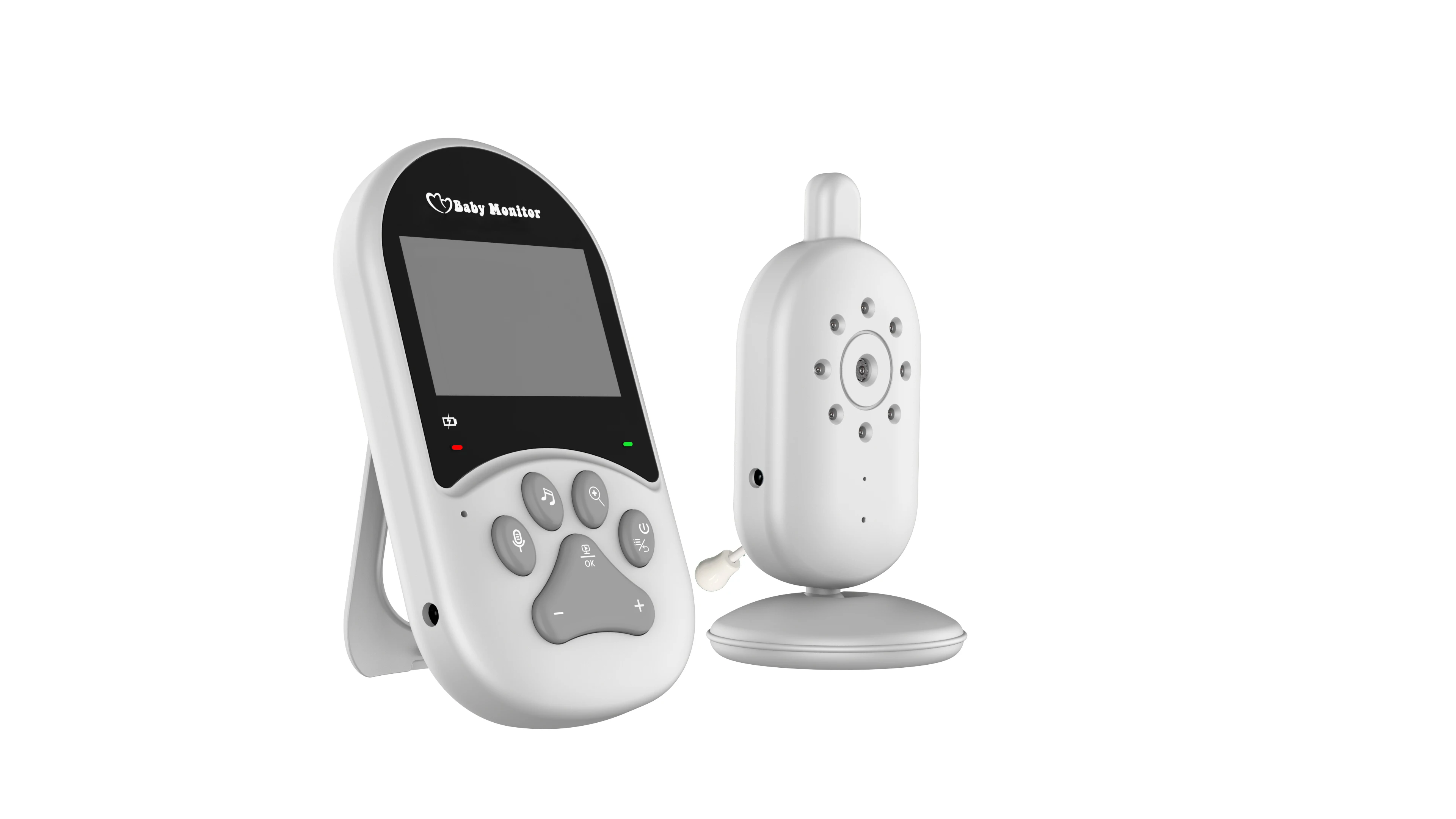 brand new 2.4 inch video baby monitor with night vision support 4 cameras