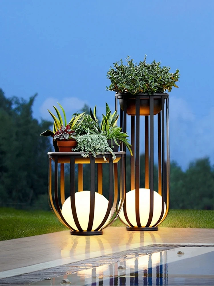 Outdoor Waterproof Lawn Lamp Villa Garden Lamp Flower Lamp Balcony Garden Decorative Landscape Light