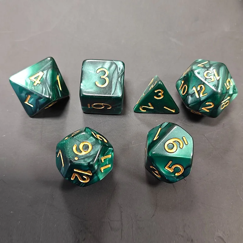 Custom OEM transparent and polygonal dice games