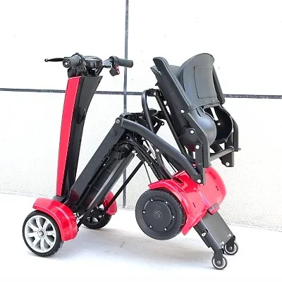 auto-folding seniors scooter 4 Wheel Power scooter Handicap Foldable Lightweight Mobility Electric Scooter for elderly  foldable