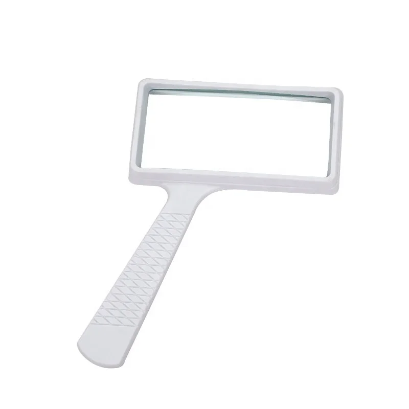 Custom oem china MG84026 square lens magnifying glass high quality handheld magnifier