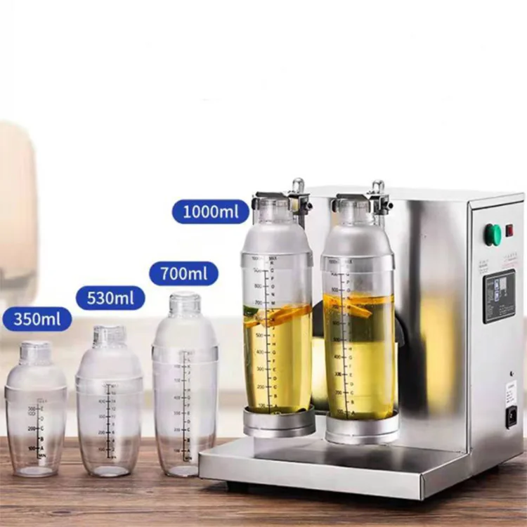 Automatic Bubble Boba Milk Tea Shaking Double Frame Smoothie Drink Shaker Cup Machine Price For Drinking Shop