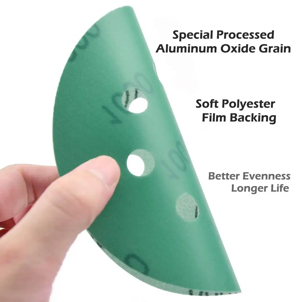 50pcs-set 2000pcs-carton 5-Inch 400 Grit Sanding Discs  Hook Loop Wet Dry Sandpaper Orbital Sander Pad Abrasive Tools Category