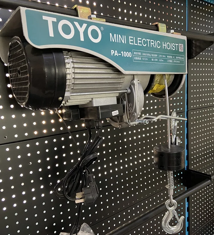 Italy Cheap Crane Portable Small Wire Rope 100Kg 300Kg 500Kg Mini Electric HoistHigh Quality