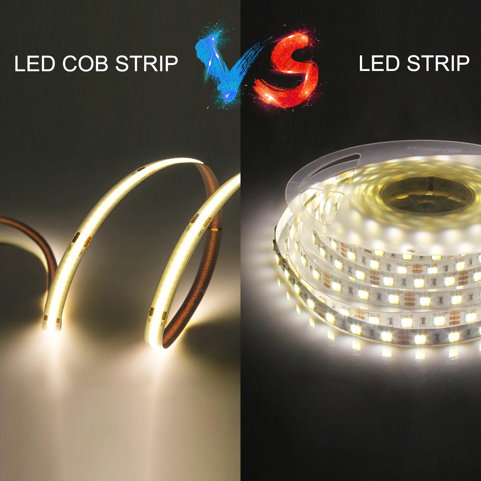 IP20 IP67 IP68 Flexible Waterproof COB Led Strip Light Tira De Luces Led Cheap Led Strip Light