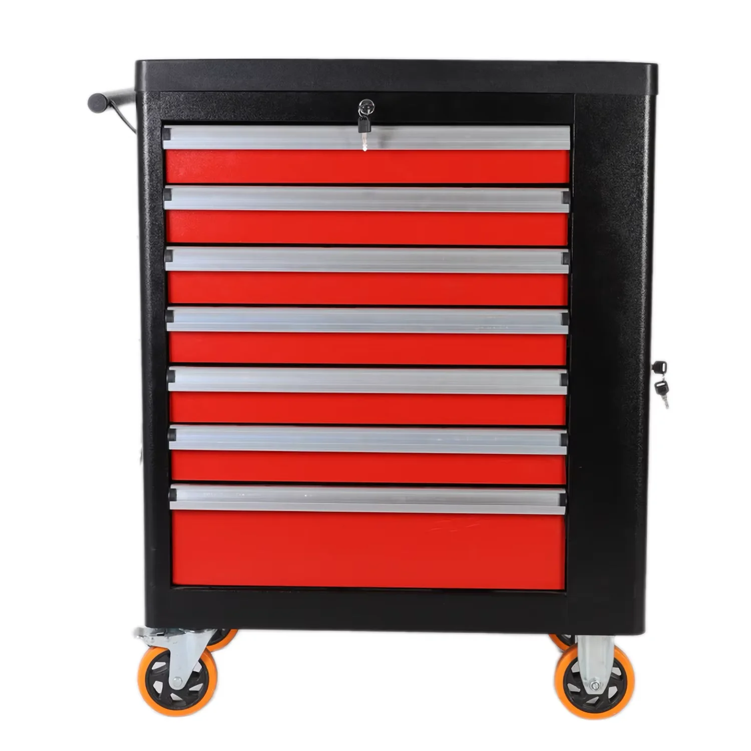 Professional 7-Drawer Auto Repair Tools Storage Box Cabinet Trolley Stainless Steel Tool Chest Tool Box Roller Cabinet
