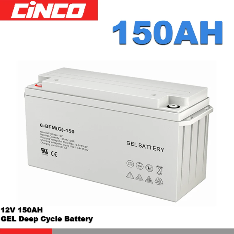 Cinco 12V 80AH GEL solar battery lead-acid solar battery for 5kw solar energy storgy system used can be parallel