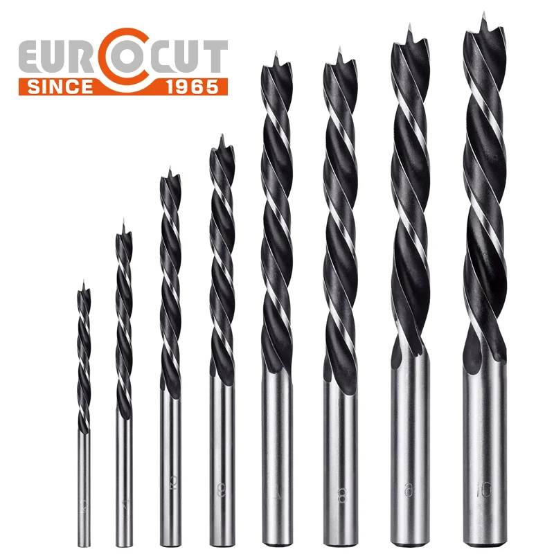 EUROCUT Wholesale Good Price Newly Style High Quality Three-point Wood Auger Drill Bits