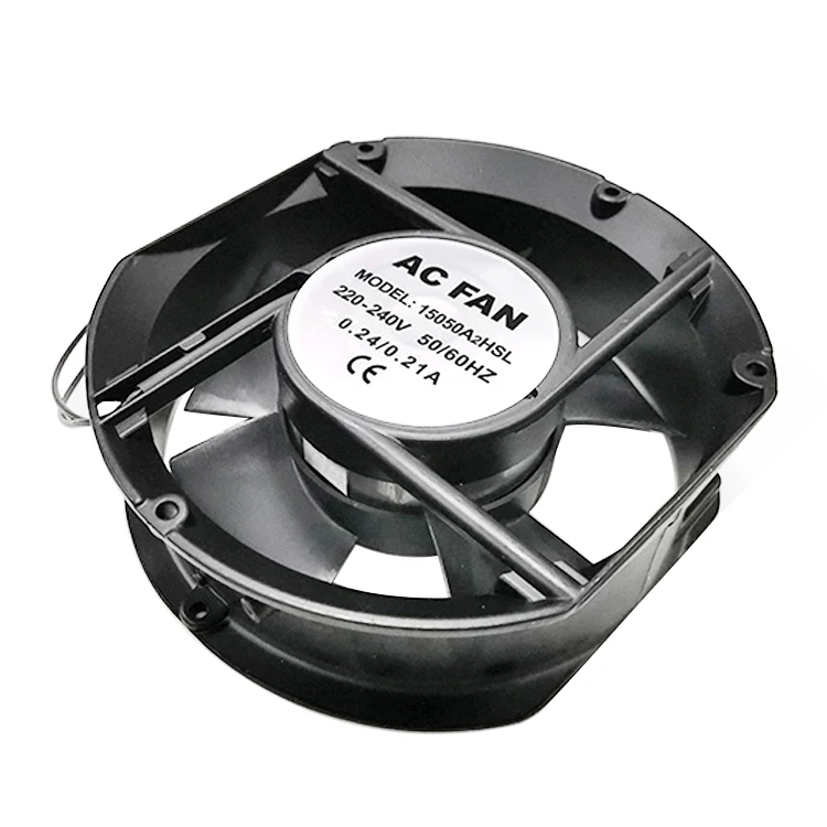 
15050A2HSL 220v 50hz copper winding ball sleeve bearing round square computer axial fan 