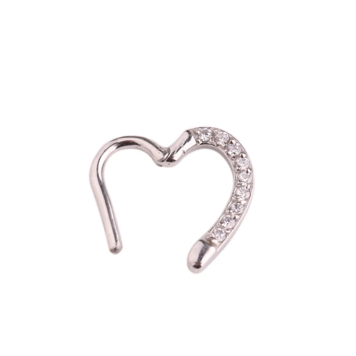  100% нержавеющая сталь литье сервис драгоценные камни сердце петля перегородки Кликер