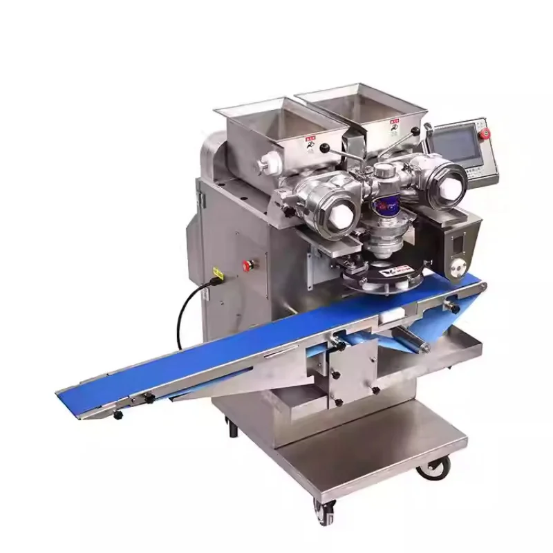 Full Automatic Biscuit and Snack Food Equipment Commercial Double Hopper Cookie Making Machine Sweet Macaron Encrusting Machine