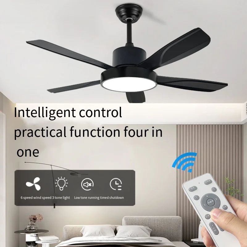 Beeman Smart Led Ceiling Fan 5 Blade Remote Controlled Electric Cooling Fan With Light