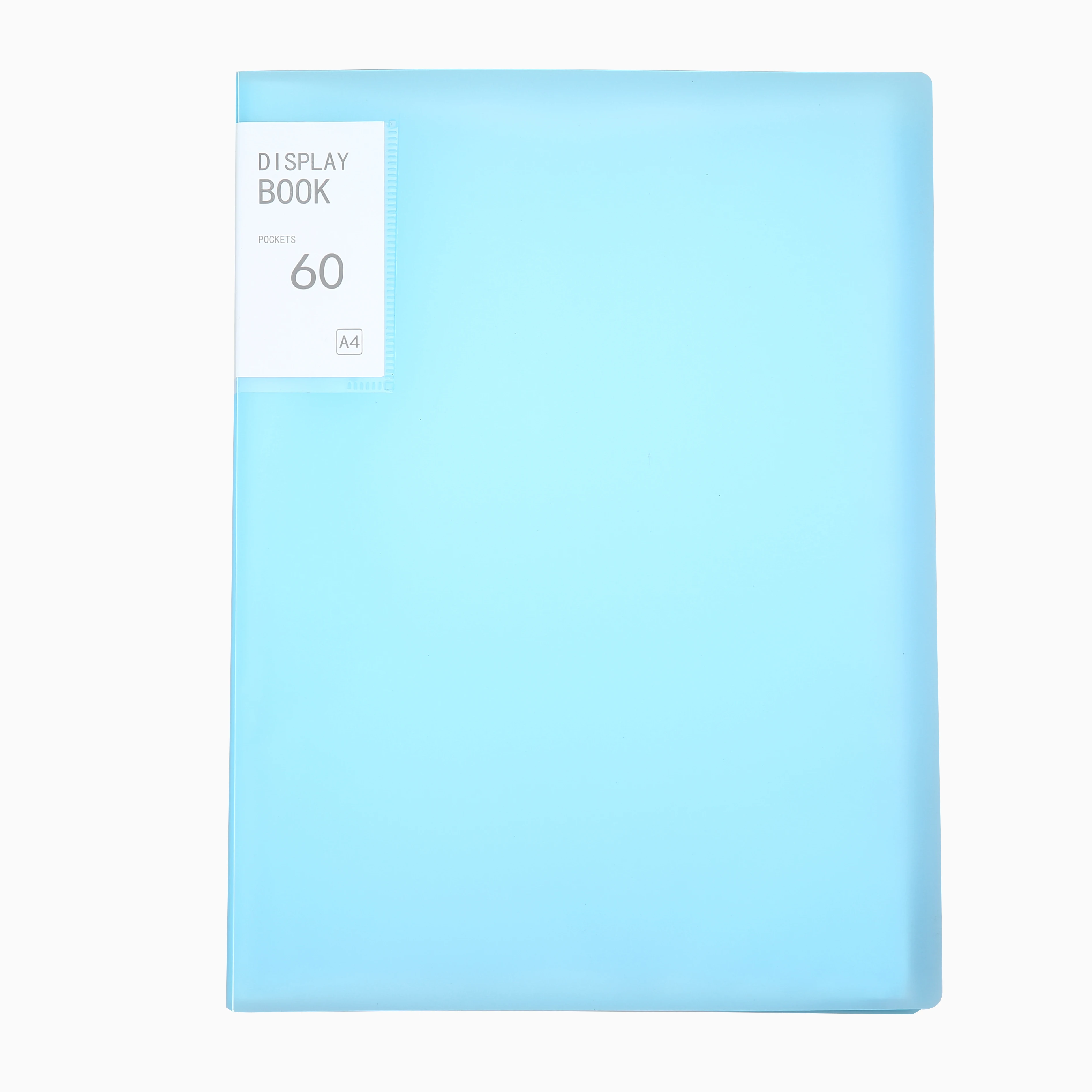 60 Pocketes document bag PP plastic file folder  A4 filling product information booklet  High capacity display book