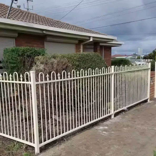 cheap metal fencing Custom Zinc Steel Garden Fence Panels with Modern Design
