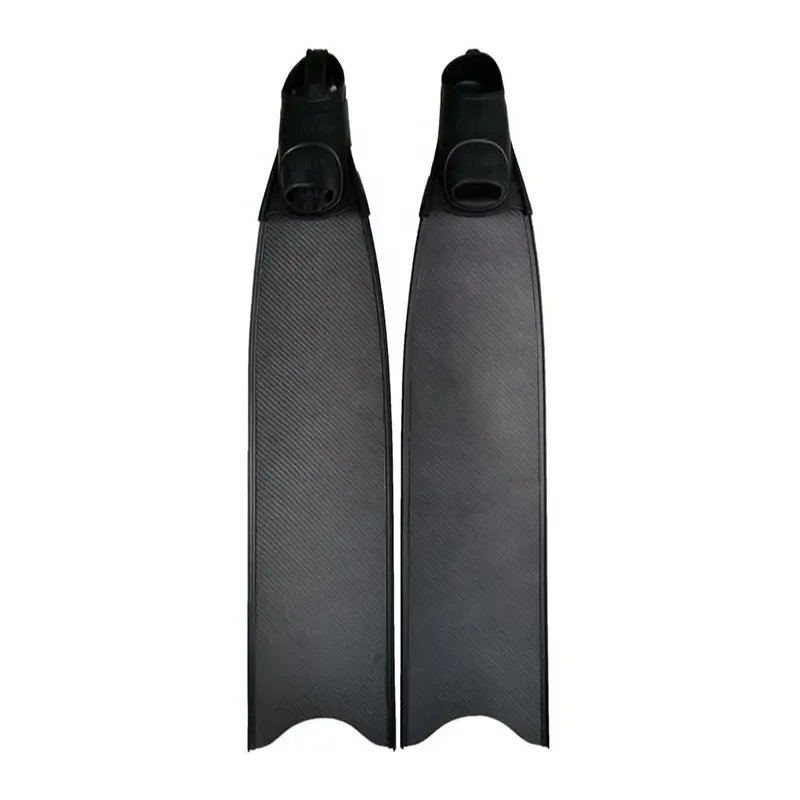 Custom Professional Light Weight Long Blade Soft Carbon Fiber Diving Fins for Adult