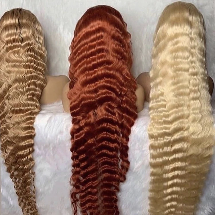 Wxj Raw Virgin Cuticle Aligned Brazilian Human Hair 613 Blonde Transparent Lace Front/Frontal Wig With Baby Hair For Black Women