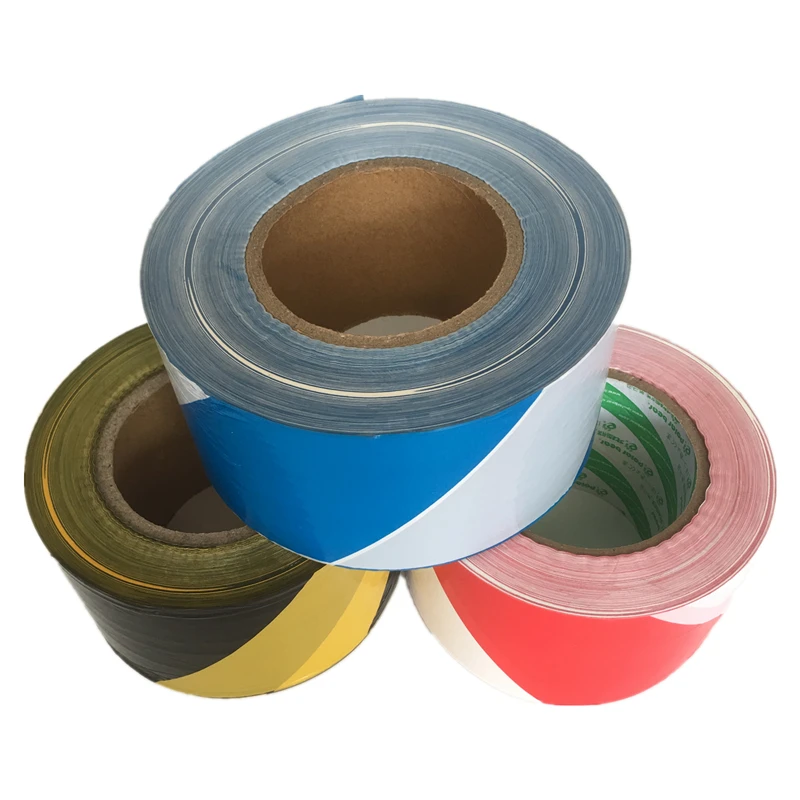 Non adhesive PE barrier tape safety marker hazard warning belt