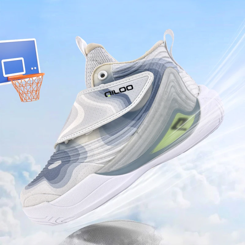 QILOO Kid Sport Running Basketball Shoes New Style High Quality Customized LOGO Design Colorful Upper MD Sole Soft Wear