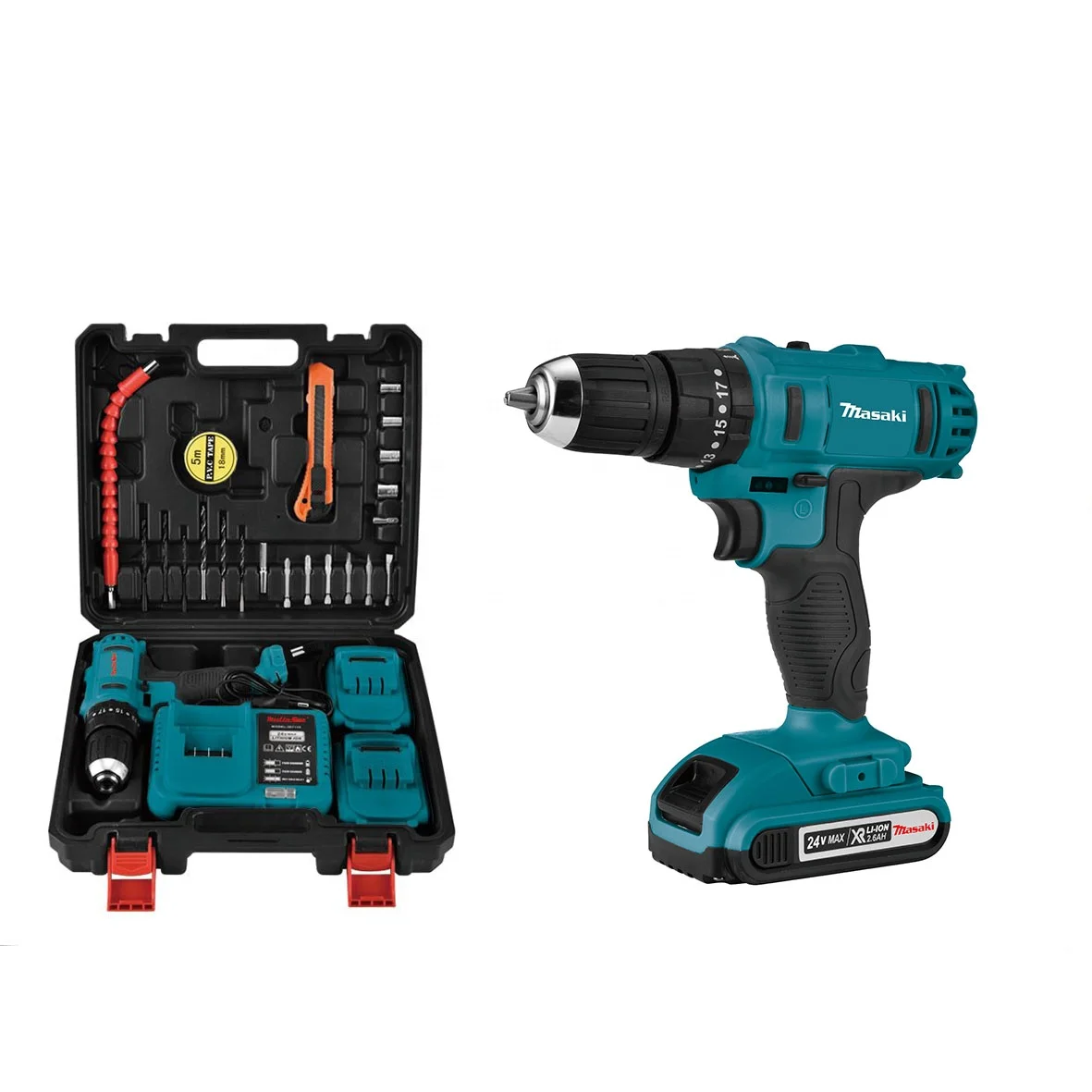 18V Variable Speed Power Drills Cordless Drill Lithium Battery Handheld OEM Support Power Tools  Kits Tool Set