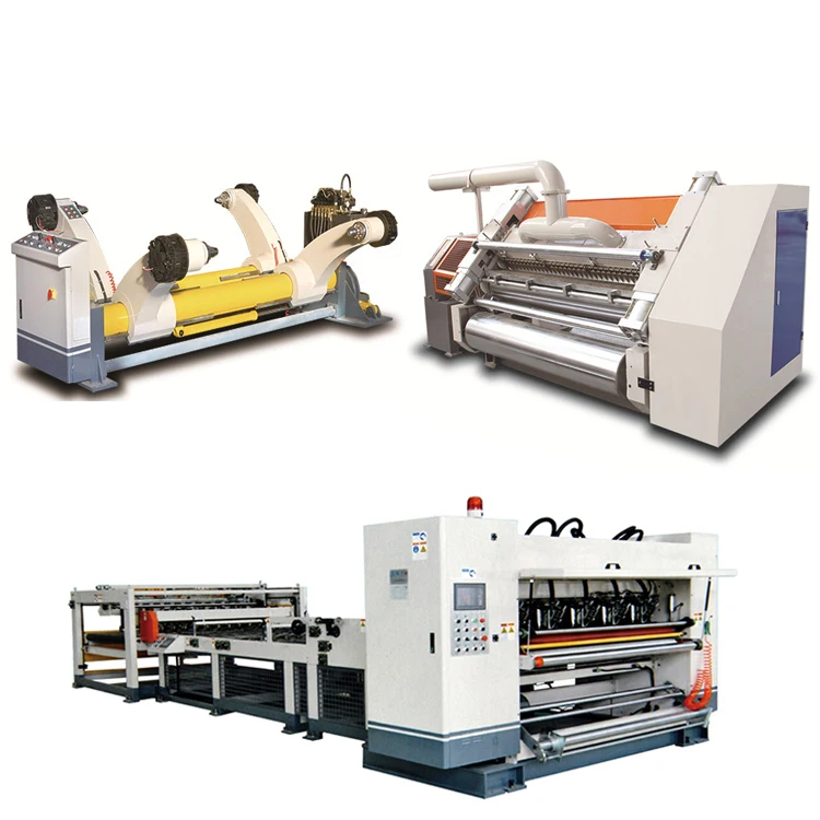 Good price  single facer corrugated paperboard production line carton box making machine
