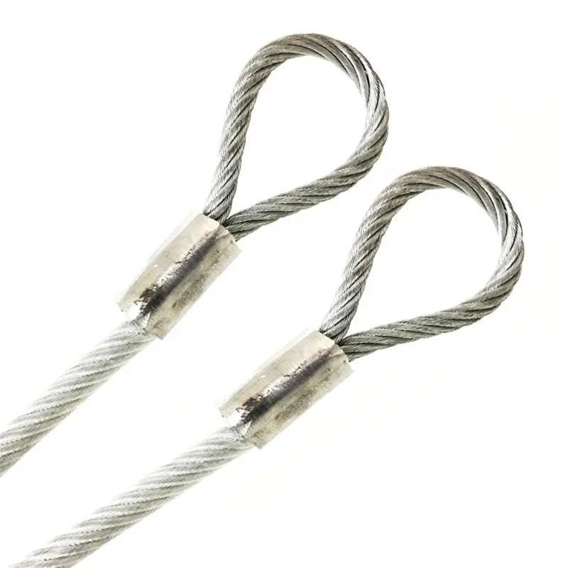 Durable galvanized pvc covered stainless steel wire rope vinyl coated hook cable nylon coated sling using price philippines uk