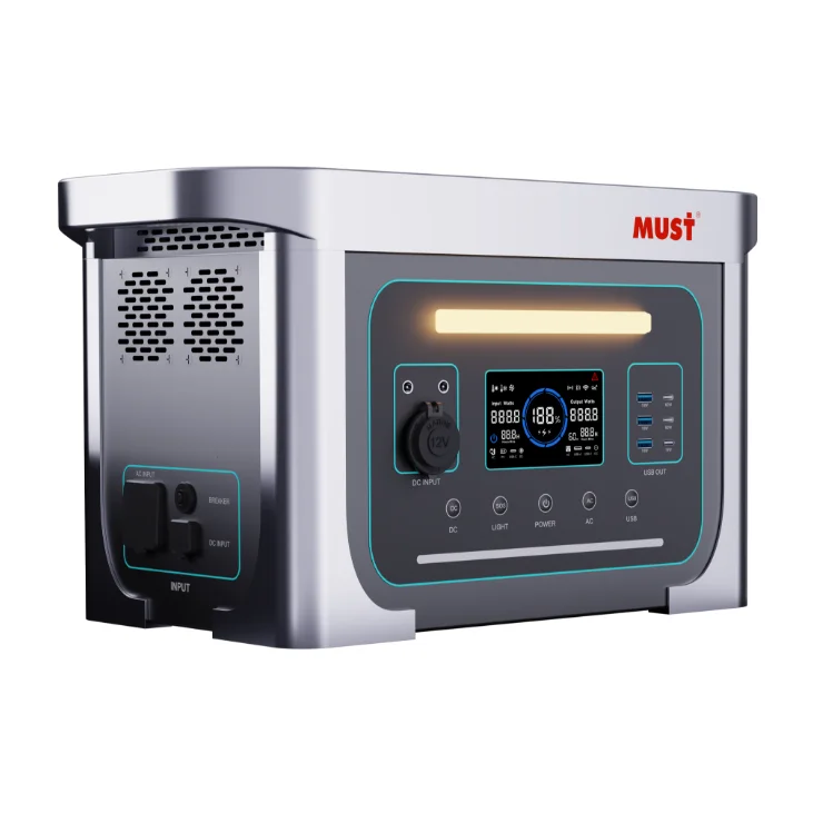 MUST brand power station rated power 1000w output  built in LiFePO4 battery 1331WH with bluetooth wireless phone charger