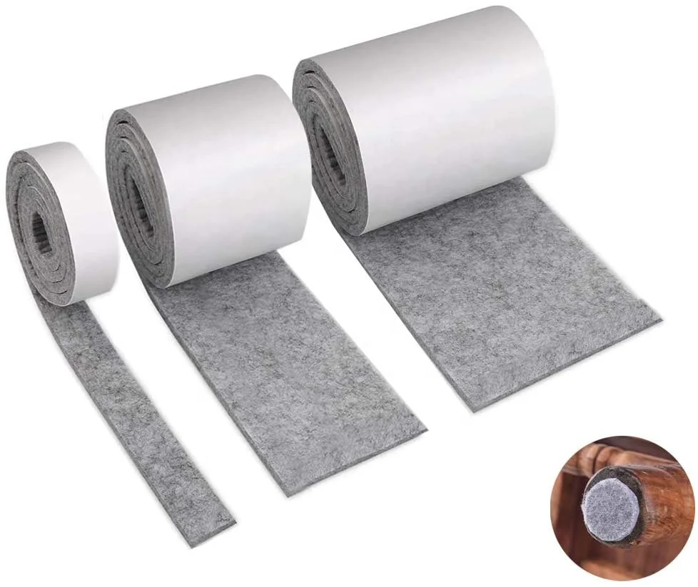 3 шт. 100 см * 2 см/5 см/10 см самоклеющиеся фетровая лента рулон мебель фетровая лента Heavy Duty войлочные прокладки для мебели