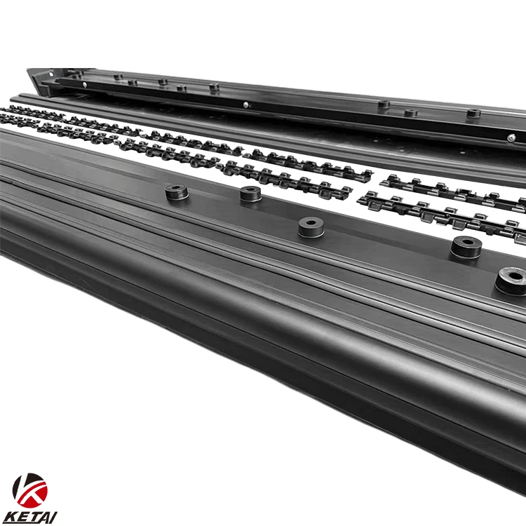 2019+ Black Knight Style Car Bumper Pedal Footboard Side Skirt Auto Accessories For  BENZ G CLASS W463A