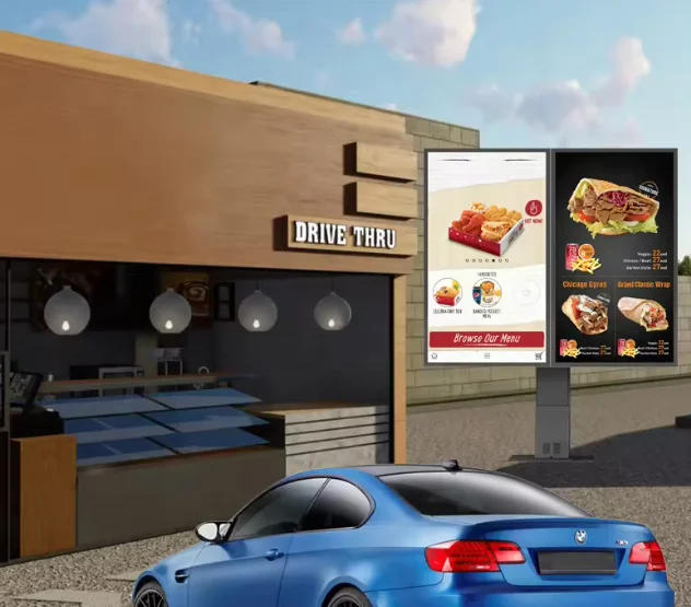 Ресторан дисплей меню экран цифровой Привод через доска ЖК-Digital Signage открытый самоуправляемый заказ Digital signage