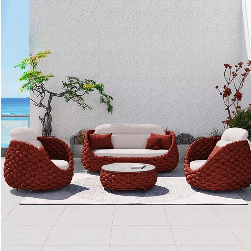 Алюминиевая мебель для балкона патио веревка muebles terraza алюминиевый стол ресторана