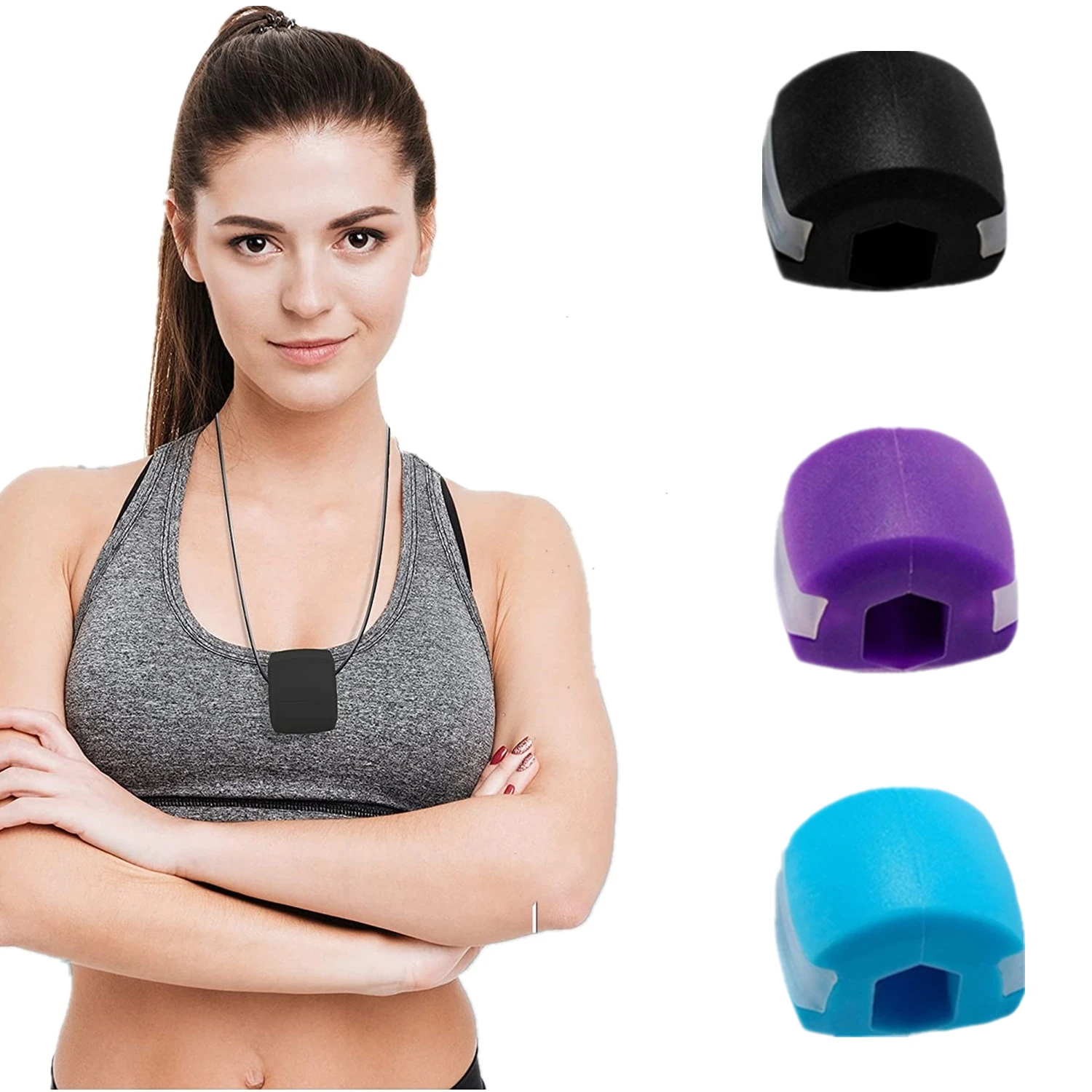 
Anti-snoring Sleep Chewing Shaper Food Grade Silicone Fitness Ball Facial Mouth Jawline Jaw Exerciser Cilica Ball 